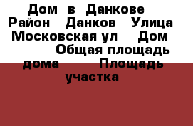  Дом  в  Данкове  › Район ­ Данков › Улица ­ Московская ул. › Дом ­ 20-22 › Общая площадь дома ­ 40 › Площадь участка ­ 100 › Цена ­ 600 000 - Липецкая обл., Данковский р-н, Данков г. Недвижимость » Дома, коттеджи, дачи продажа   